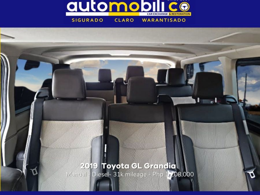 2019 Toyota Grandia GL - Interior Rear View