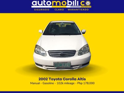 2002 Toyota Corolla Altis - Front View